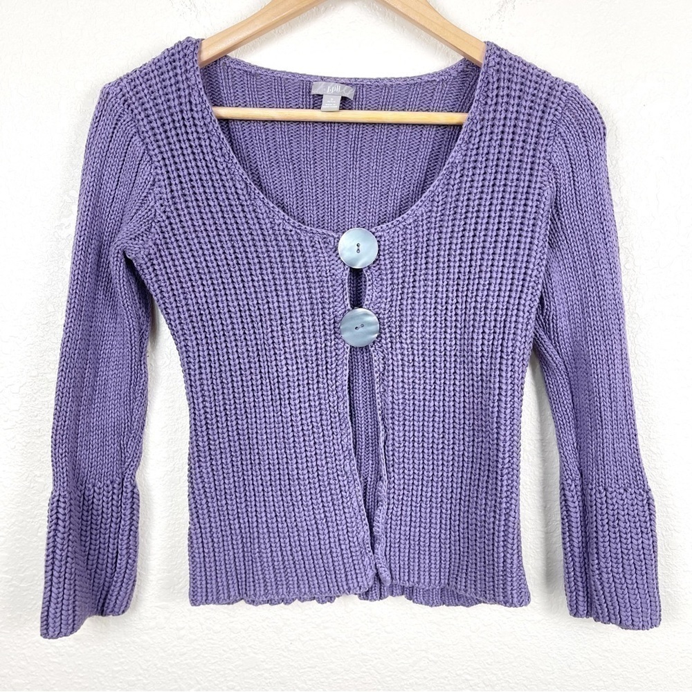 J.Jill Knit‎ Button Front Cardigan Sweater Size Small Women